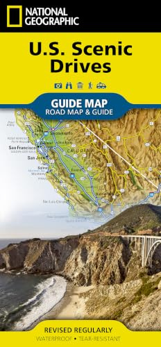 U.S. Scenic Drives Road Map & Travel Guide – National Geographic | Waterproof Foldable State-by-State Map with Routes, Parks & Attractions: Guide Maps (National Geographic Guide Map)