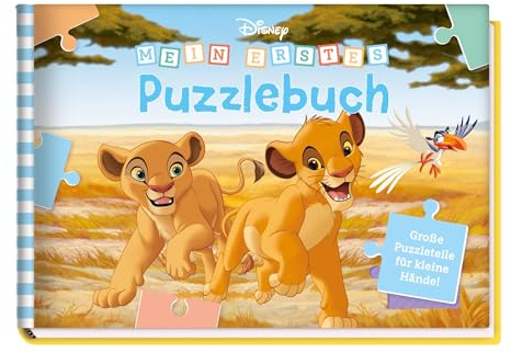 Disney: Mein erstes Puzzlebuch - Große Puzzleteile für kleine Hände!: Pappbilderbuch mit 4 Puzzles
