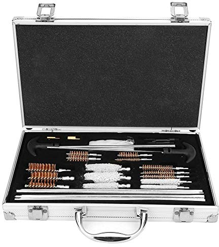 Limpiador de Pistola Rifle, 103 Pcs Kit de Herramientas de Limpieza de Pistola Universal, Pistola Rifle Pistola Escopeta Herramienta de Limpieza de Arma de Fuego con Caja de Aluminio