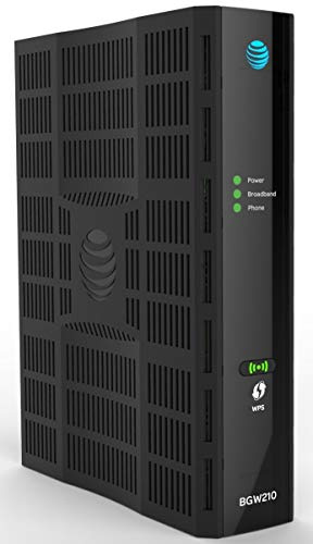 ARRISAT&T Arris BGW210-700 802.11bgnac 400mW Bonded VDSL2 Wireless Voice Gateway 4 x Gigabit Ports (ONT REQUIRED),Black (Renewed)