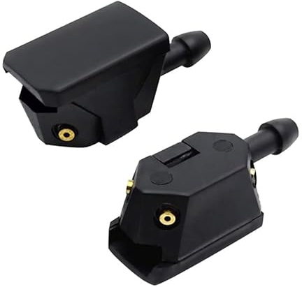 2 Stück Universal Auto Vorne Hinten Scheibenwischer Waschdüsen Scheibenwascher 4 Loch Scheibenwaschdüsen