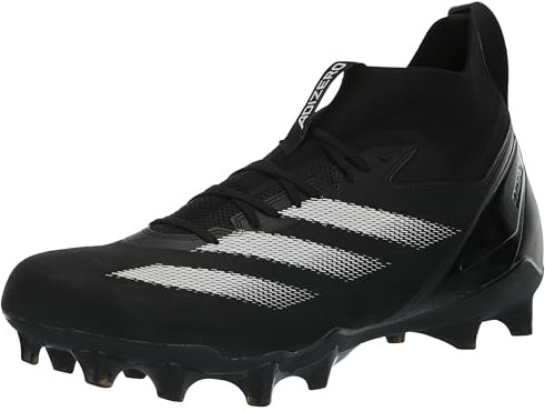 adidas Men's Adizero Impact Premier Sneaker, Black/White/Black, 8.5 UK