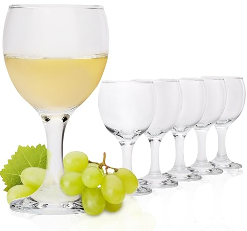 KOTARBAU® 6er Set Weißweingläser 165 ml Glas Weingläser Weißweingläser Wine Glass modern Gläser Wein Rotweingläser Wein Gläser moderne Weingläser Trinkgläser 6 St.