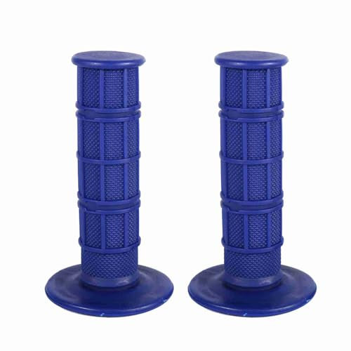 Manopole Manubrio Moto, Manopole Antiscivolo Silicone Morbido per Accessori Moto (BLUE)