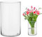 Yuraigm Glasvase Gross 25cm Hohe Blumen Vase Glas, Klar Glasvase Rund Glaszylinder, Bodenvase Groß Deko Vase Klarem Blumenvase Zylindrisch Glasvase für Pampasgras Rosen Tulpen Hochzeit Tischdeko Ø12cm