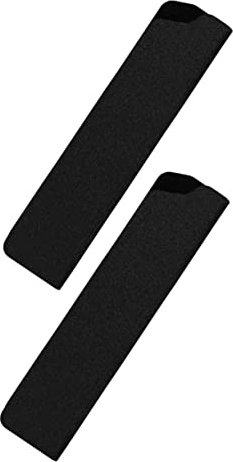 HOLIDYOYO 2 Piezas set de funda para juegos de Cubierta para cuchillo de cocina vainas universal manga de de viaje protector de corte de flocado Black