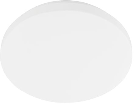 EGLO LED taklampa ute Approdo med rörelsesensor, utomhustaklampa | balkong- och terrasslampa, vit plast, IP54, varmvit, Ø 31 cm