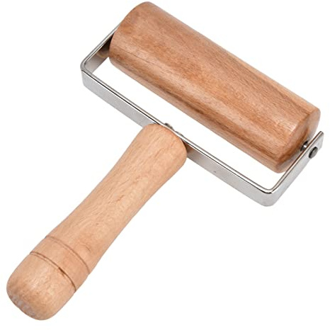 Xiuganpo Praktisk Pizzarulle, Tålig Träkavel för Kakor, Lämplig för Bakning Av Bakverk, ca. 220 Gr