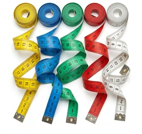 1 Metro da Sarta 150cm, Nastro Metrico Colorato, colori casuali, Flessibile per Cucito e Sartoria