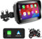 ANKEWAY Senza Fili Schermata Carplay Per Moto, Portatile CarPlay & Android Auto Per Moto, Navigazione GPS Touch Screen da 5 Pollici, Doppio Bluetooth, Stereo Impermeabile IP67 per Moto