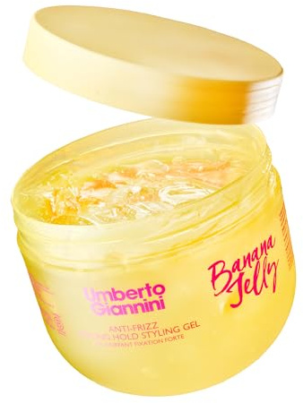 Umberto Giannini Banana Jelly Strong Hold Styling Jel for Curly Hair - Formulated for Type 4 Coils & Type 3 Curls