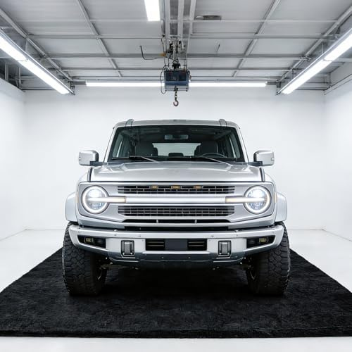 WUDLEP 7.25FT x 8.3FT Large Garage Floor Mat, Car Under Floor Mat | Absorbent Oil Spill Mat for Under Car, Non-Slip Waterproof Garage Flooring Mat, for Patio, Shop, Parking