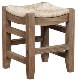 Alaterre Furniture Newport Kitchen Island Barstool, Natural, 15” x 18”