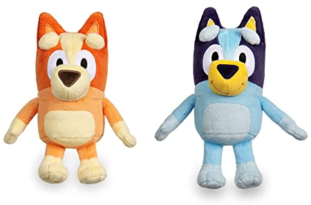 Famosa BLY06000 Plüschtier Bluey oder Bingo sdos. 20 cm weich und kuschelig