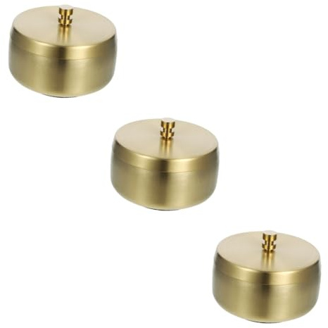 Amosfun 3pcs Vintage Smoker Ashtray Novel Ornament Ashtray Decoration Easy to Clean Weather-resistant