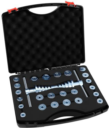 Kit de pressage pour roulement de cycle,Kit De Presse À Roulement De Vélo, kit de pressage de roulement de vélo,outil de montage de moyeu de VTT, outil,avec Boîte De Rangement d'installation