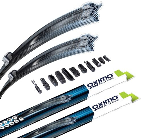 MOTOS Kit d'essuie-glace pour Citroen C4 Picasso II depuis 08.2016 - Construction de pointe, Essuie-glace avant, Extrêmement silencieux, Durable & résistant aux intempéries, Facile à installer, Certif