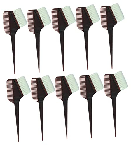 SAFIGLE Kit Tintura Chioma 10 Pezzi Pettine per Tintura e Ciotola Strumenti Plastica Durevole per Uso Professionale e Fai da Te in Salone Parrucchiere