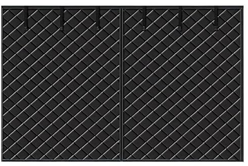 Magnetiskt Garageportsskyddskit - Garageportsnät för Vintern - Värmeisolerande Mörkläggningsgardin, Kraftig Vattentät Vindtät, Självhäftande För 1-2 Bilar(Black,W240xH213CM)