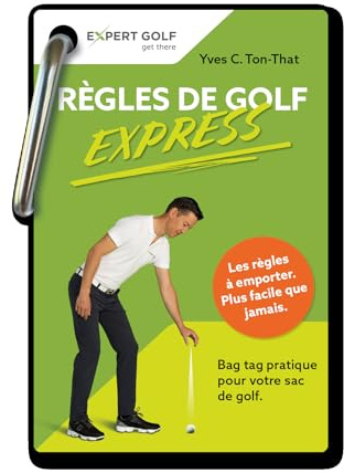 Règles de golf Express: Bag tag pratique pour votre sac de golf