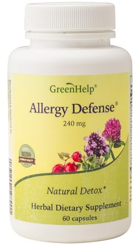Green Help Allergy Defense Capsules - Herbal Supplement for Immune Support & Natural Detox - Licorice Root, Red Clover, Nettle Leaf - All-Natural, Gluten-Free, No Additives - 60 Capsules