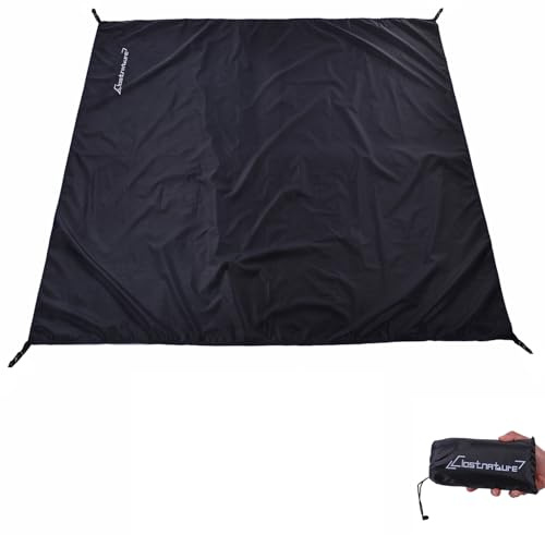 Clostnature Empreinte de tente – Bâche de camping imperméable, très résistante, tapis de sol ultra léger pour randonnée, hamac, plage – Sac de rangement inclus