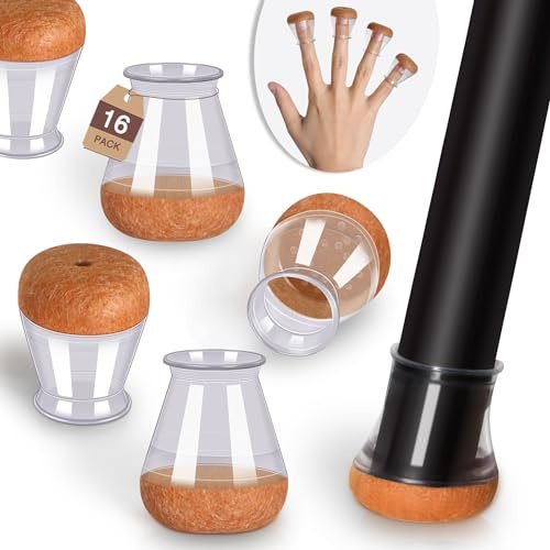 YOZON Chair Leg Floor Protectors Felt Silicone Caps Strengthen Bottom