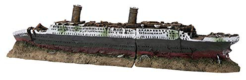 JTLB Titanic Tauchmodell Wracked 24×10×9 Titanic Lost Wrecked Boat Ship Aquarium Dekoration Ornament Wrack Ornamente