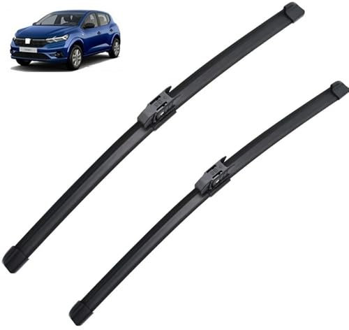Limpiaparabrisas delanteros de coche compatible con Renault Logan Taliant accesorios Dacia Sandero III 2020-2023 Streetway ventana parabrisas (Color : LHD)