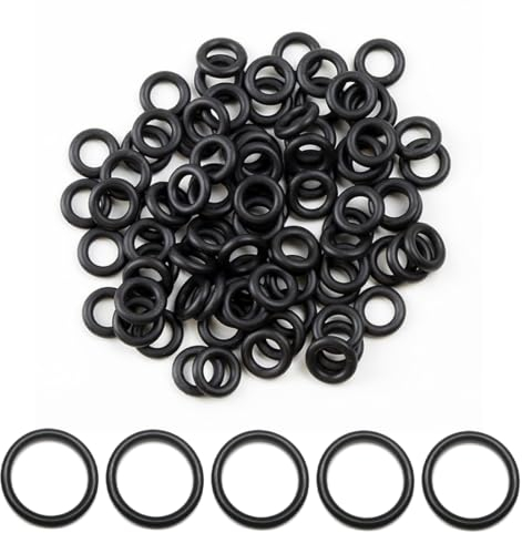 DDKY gummiringe klein,gummidichtung rund,o-ring,dichtungsringe,dichtringe gummi,100 Stück, langlebig und verschleißfest, für Hochdruckreiniger, Filter, Pumpen, Wasserleitungen