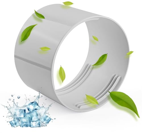 5.1in Portable Air Conditioner Exhaust Hose Coupler, AC Hose Extension Connector Exhaust Hose Coupler Window Adapter for Clockwise & Counter-Clockwise Hose Threads Hose Coupler Coupling Extender