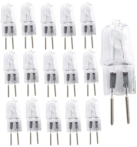 UGEFKMQ Lampadine Alogene G6.35 220V 35W G6.35 Lampadina Alogena Capsula Gy6.35 Base A 2 Pin Dimmerabili Per Effetti Di Luce E Proiettori 20Pc 35W