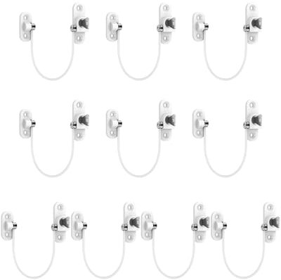 HOMGEN Window Locks Popular 10pcs Window Restrictor for UPVC Window Open Restrictors Chilid Safety Multipack Window Locks with Screws &Keys Perfect for UPVC, Wooden Windows