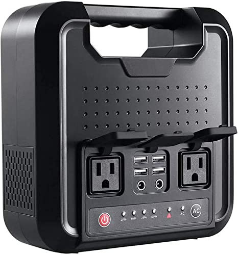 Bärbar kraftstation 300 W litiumbatteri paket med AC powerbank, 220 V 110 V 12 V USB DC-utgång, 220 WH 54 000 mAh för nödsituation och camping i hemmet