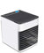 USB Air Cooler Desktop, Portable Mini Air Conditioner Fan with 3 Speeds, LED Night Light, 500ml Water Tank, Quiet Evaporative Personal Cooler for Home, Office, Travel, USB Powered Cooling