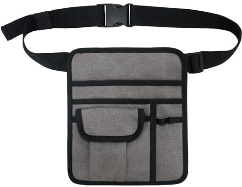 Money Pouch Bag - Tool Belt Server Waist Pouch | Restaurant Storage Apron Accessory Waiter Waitress Utility Carrying Solution, Multi Pocket Waist Apron Bag Secure Holder for Cafe Bar Serving Tasks