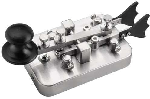 Chiave Morse Code con cicalino e jack da 3,5 mm, manuale e automatico, chiave dritta per tastiera, strumento perfetto per esercitazioni radio a onde corte e principianti