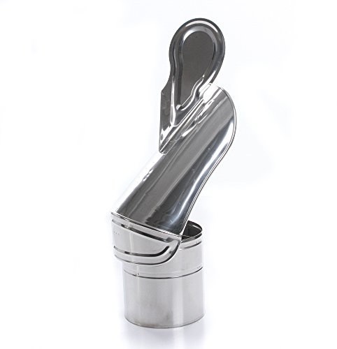 Kaminaufsatz Schornsteinaufsatz Aufsatz säuerbeständiger Edelstahl Lüftungsaufsatz Hahn und Standard-Design Grundplatte Kaminabdeckung Ø80-200mm (Standard 120mm) von rg-vertrieb