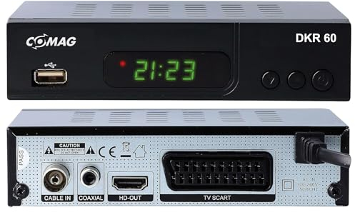 Comag DKR 60 HD digitaler Full HD Kabel-Receiver (PVR Ready, HDTV, DVB-C, Time Shift-Funktion, HDMI, SCART, USB 2.0) schwarz