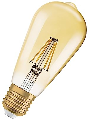 OSRAM 1906 Vintage Edition für E27-Sockel, goldenes Glas ,Warmweiß (2400K), 725 Lumen, Ersatz für herkömmliche 55W-Leuchtmittel, dimmbar, 2-er Pack
