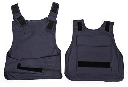 Stickskyddsväst säkerhet taktisk väst stickhämmande polis skyddsväst svart 0,3 ㎡. Västen är en storlek för alla 50 x 58 cm