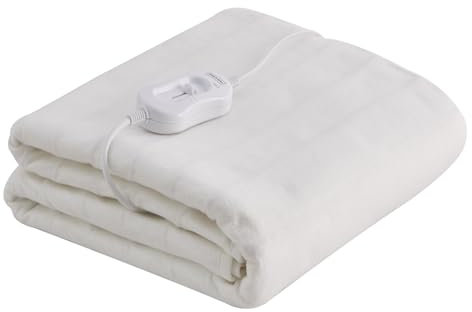 Electric Double Bed Heated Underblanket With 3 Levels Heat Setting, Fleece Heating Pad Double Bed Blanket Overheat Protection Electric Bed Warmer, Grey, 120x135cm