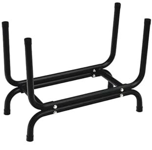 Wood Log Storage Rack - Firewood Holder & Fireplace Grate - Lumber Stand for Indoor/Outdoor Use - Perfect for Garden & Cooking - Sturdy Firewood Basket