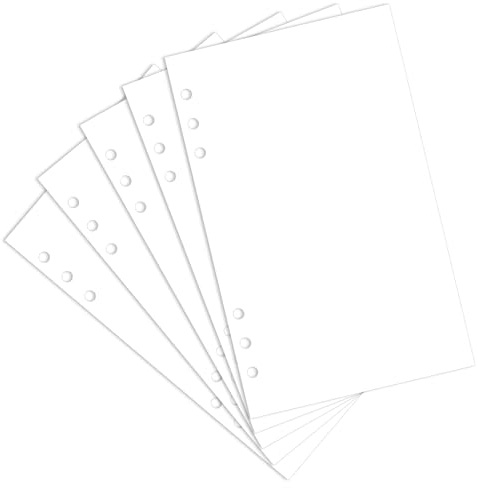 Lot de 60 feuilles de papier vierge pour classeur, feuilles d'autocollants A5, réutilisables, pochettes en plastique double face pour recharge de cartes, autocollants