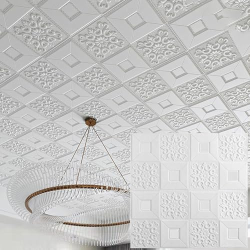 Pannelli decorativi per tappezzeria, piastrelle adesive per soffitti, cortili, cantine e interni