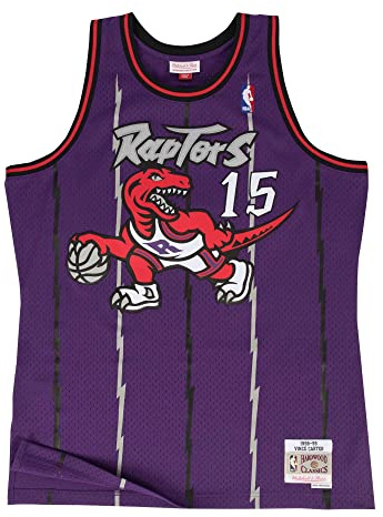 Mitchell & Ness NBA Swingman Jersey Basketball Trikot Toronto Raptors - Vince Carter, M, Lila