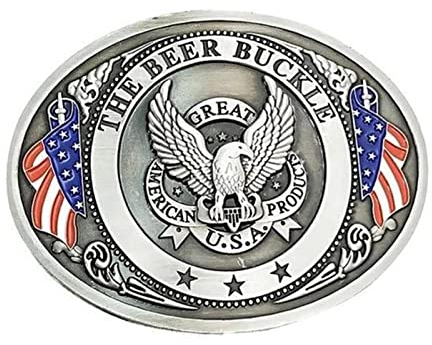 Ulapithi Zinc Drink Holder Belt Buckle - Traditional Style - Eagle Color - Beer Soda Can Holder