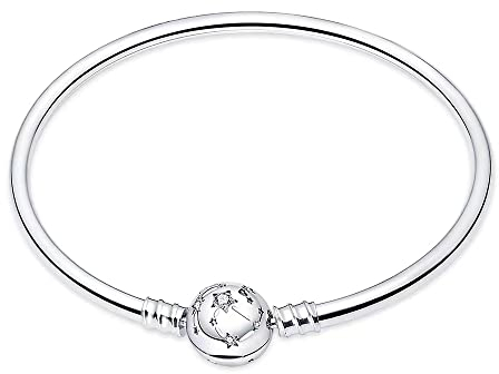 HappyStar Armkette Damen Silber 925, Damen Armband für Beads Charms，Kmpatibel Mit Pandora Charms.