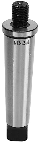 MT3-1/2-20 Arbre de Mandrin de Perçage Filetage 1/2 Po Tige 3MT vers 1/2 Po-20 Fileté Cône Morse Durci Adaptateur MT3 pour Fraiseuse