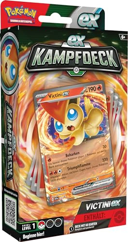 Pokémon - Gioco di carte collezionabili: Ponte da combattimento Victini-ex (mazzo giocabile istantaneamente con 60 carte)